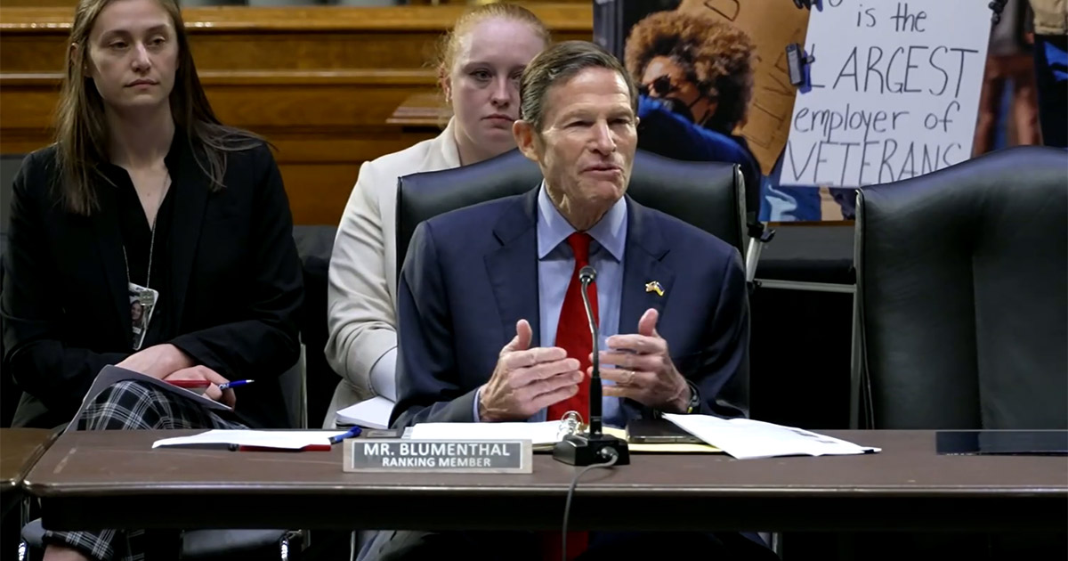 Sen. Richard Blumenthal opens the first VA shadow session Sen. Richard Blumenthal opens the first VA shadow session