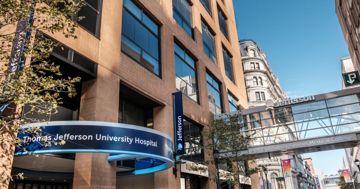 Thomas Jefferson University Hospital entrance Thomas Jefferson University Hospital entrance