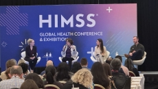 Alex McLeod of InterSystems, Gaye Bok of Mass General Brigham, Megan Zweig of Rock Health Advisory and Dan Gannon of iRhythm Technologies.