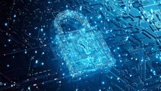 Cybersecurity lock icon