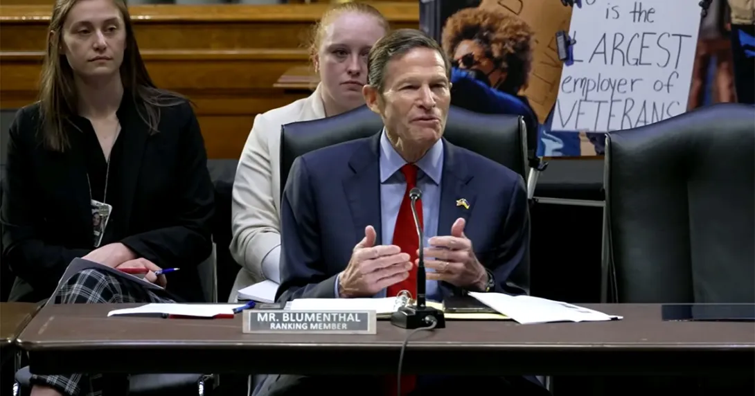 Sen. Richard Blumenthal opens the first VA shadow session Sen. Richard Blumenthal opens the first VA shadow session