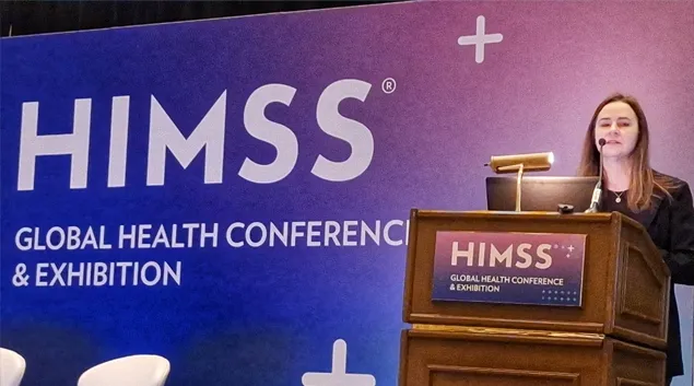 Dr. Tabitha Offut-Powell, vice president, Public Health Data Modernization and Informatics, speaks at HIMSS25 in Las Vegas Monday. Dr. Tabitha Offut-Powell, vice president, Public Health Data Modernization and Informatics, speaks at HIMSS25 in Las Vegas Monday.